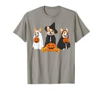 Funny Corgi Dogs Lovers Ghost Witch Mummy Halloween Spooky T-Shirt