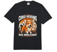 Funny Corgi Herding Size Irrelevant Comfort Colors Adult Heavyweight T-Shirt