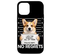 Funny Corgi Mugshot I Ate the Snacks No Regrets Case for iPhone 12/12 Pro