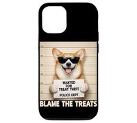Funny Corgi Mugshot Wanted for Treat Theft Blame the Treats Case for iPhone 12/12 Pro