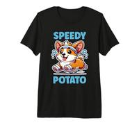 Funny Corgi Speedy Potato Dog Premium T-Shirt