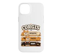 Funny Corgi Toast Lover Bakery Breakfast Pun Case for iPhone 14 Plus
