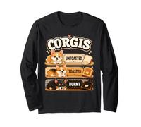 Funny Corgi Toast Lover Bakery Breakfast Pun Long Sleeve T-Shirt