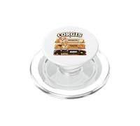 Funny Corgi Toast Lover Bakery Breakfast Pun PopSockets PopGrip for MagSafe