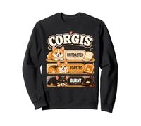 Funny Corgi Toast Lover Bakery Breakfast Pun Sweatshirt