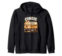 Funny Corgi Toast Lover Bakery Breakfast Pun Zip Hoodie