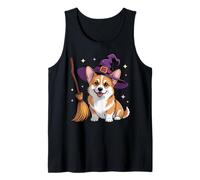 Funny Corgi Witch Corgi Owner Dog Trainer Cute Corgi Tank Top