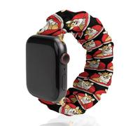 Funny Corgi with Crowned Funny Stretch Bands Compatible with IWatch Replacement Smart Watch Strap