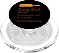 Funny Corn Dog Definition Balanced Meal on a Stick PopSockets PopGrip for MagSafe