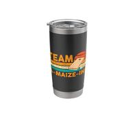 Funny Cornhole Corn Hole Retro Team A-Maize-ing Stainless Steel Insulated Tumbler