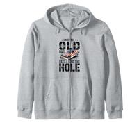 Funny Cornhole Dad I May Be Old But I Still Find The Hole Zip Hoodie