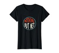 Funny Cornhole Humor Nothing but net Value Graphic T-Shirt, Women, Black, XL