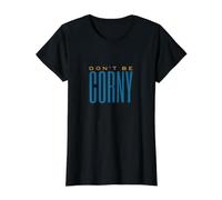 Funny Cornhole Pun, Don't be Corny Value Graphic T-Shirt, Women, Black, L