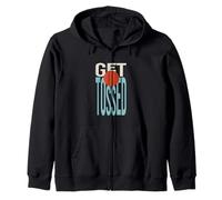 Funny Cornhole Pun Get Tossed Zip Hoodie