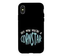 Funny Cornhole Pun Hey now you're a Cornstar Case for iPhone X/XS