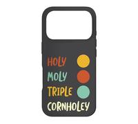 Funny Cornhole Pun Holy Moly triple cornholey Case for iPhone 17 Pro