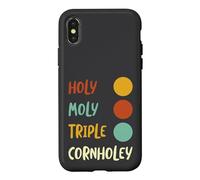 Funny Cornhole Pun Holy Moly triple cornholey Case for iPhone X/XS