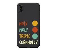 Funny Cornhole Pun Holy Moly triple cornholey Case for iPhone XS Max