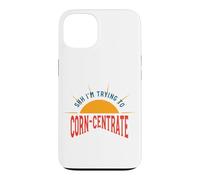 Funny Cornhole Pun, Shh I'm trying to corn-centrate Case for iPhone 13