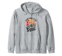 Funny Cornhole Your Hole Is My Goal Zip Hoodie
