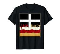 Funny Cornish Jam First St Piran's Flag Cornwall Scone T-Shirt