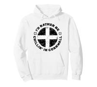 Funny Cornwall Flag for Proud Cornish Roots or Cornish Pride Pullover Hoodie