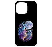 Funny Cosmic Frogs Howling at the Moon Fantasy Art Case for iPhone 15 Pro Max