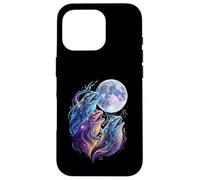 Funny Cosmic Frogs Howling at the Moon Fantasy Art Case for iPhone 16 Pro