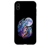 Funny Cosmic Frogs Howling at the Moon Fantasy Art Case for iPhone XS Max