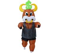 FUNNY COSTUMES Cash Cow Inflatable Costume Adult Size, Halloween Costume, Bull Suit, Usd Symbol, One Size