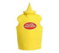 Funny Costumes, Soft and Breathable Mustard Colour with Zip | Soft Ketchup Costume for Party Decoration, for Children from 4 to 12 Years for Party Dance Performance Cosplay Stage