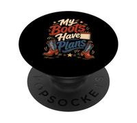 Funny Country Music Night My Boots PopSockets Adhesive PopGrip