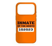 Funny County Jail Inmate Of The Month Lazy Halloween Costume Case for iPhone 17 Pro