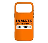 Funny County Jail Inmate Of The Month Lazy Halloween Costume Case for iPhone 17 Pro Max