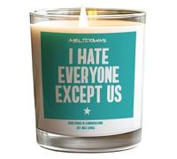 Funny Couple Candle I Hate Everyone Except Us Romantic Sarcastic Gift for Boyfriend Girlfriend Husband Wife Anniversary Valentines Candle