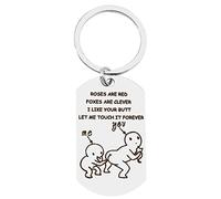Funny Couple Gifts Keychain I Like Your Butt Let For Touch It Forever Keyring Valentine's Day For Chain I Like Your Butt Keychain Funny Couple Gifts Valentines Day