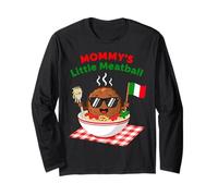 Funny Couple Mommy's Little Meatball Italian Women Long Sleeve T-Shirt