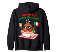 Funny Couple Mommy's Little Meatball Italian Women Zip Hoodie