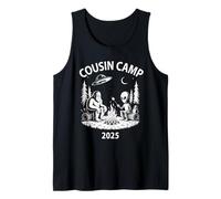 Funny Cousin Camp 2025 Summer Alien Bigfoot Campground Crew Tank Top