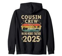 Funny Cousin Crew 2025 Summer Group Making Memories Together Zip Hoodie