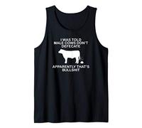 Funny Cow Bull Pun Bullshit Rude Adult Inappropriate Joke Tank Top