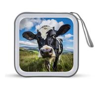 Funny Cow Farm Animal CD Case Portable DVD Storage Small CD Holder Organizer for Home Travel