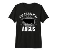 Funny Cow Farmer Rasing Cattle Dairy Farming Angus Cows Premium T-Shirt