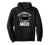 Funny Cow Farmer Rasing Cattle Dairy Farming Angus Cows Pullover Hoodie