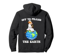 Funny Cow Off To Praise The Earth Earth Day Pullover Hoodie