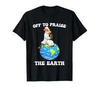 Funny Cow Off to Praise The Earth Earth Day T-Shirt