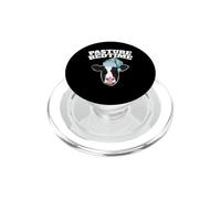 Funny Cow Pajama Pun Pasture Bedtime PopSockets PopGrip for MagSafe