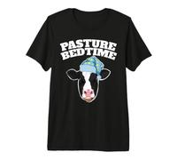 Funny Cow Pajama Pun Pasture Bedtime Premium T-Shirt