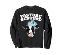 Funny Cow Pajama Pun Pasture Bedtime Sweatshirt