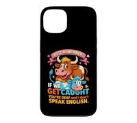 Funny Cow Secret Remember If We Get Caught Humor Case for iPhone 13